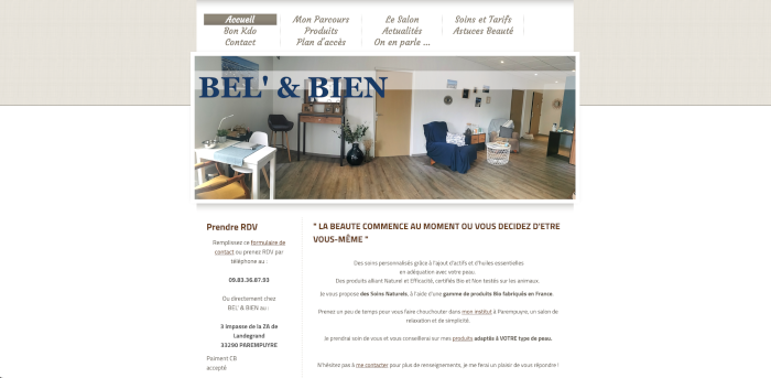 Bel' & Bien — site avant refonte