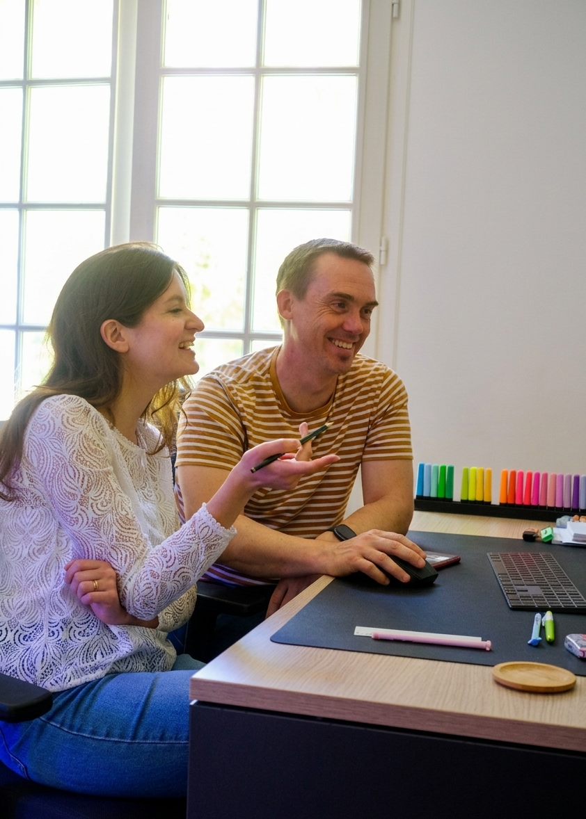 Julien et Léa, fondateurs de 23Juin