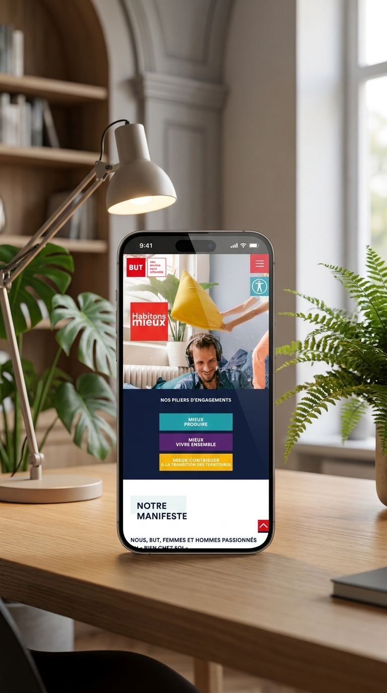 Aperçu du site : Enseigne nationale d&rsquo;ameublement