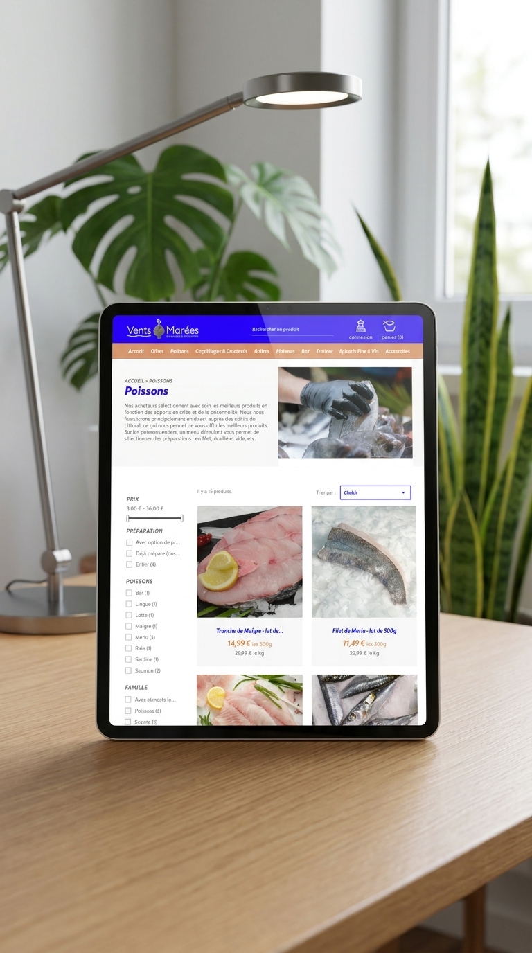 Aperçu du site : Poissonnerie artisanale